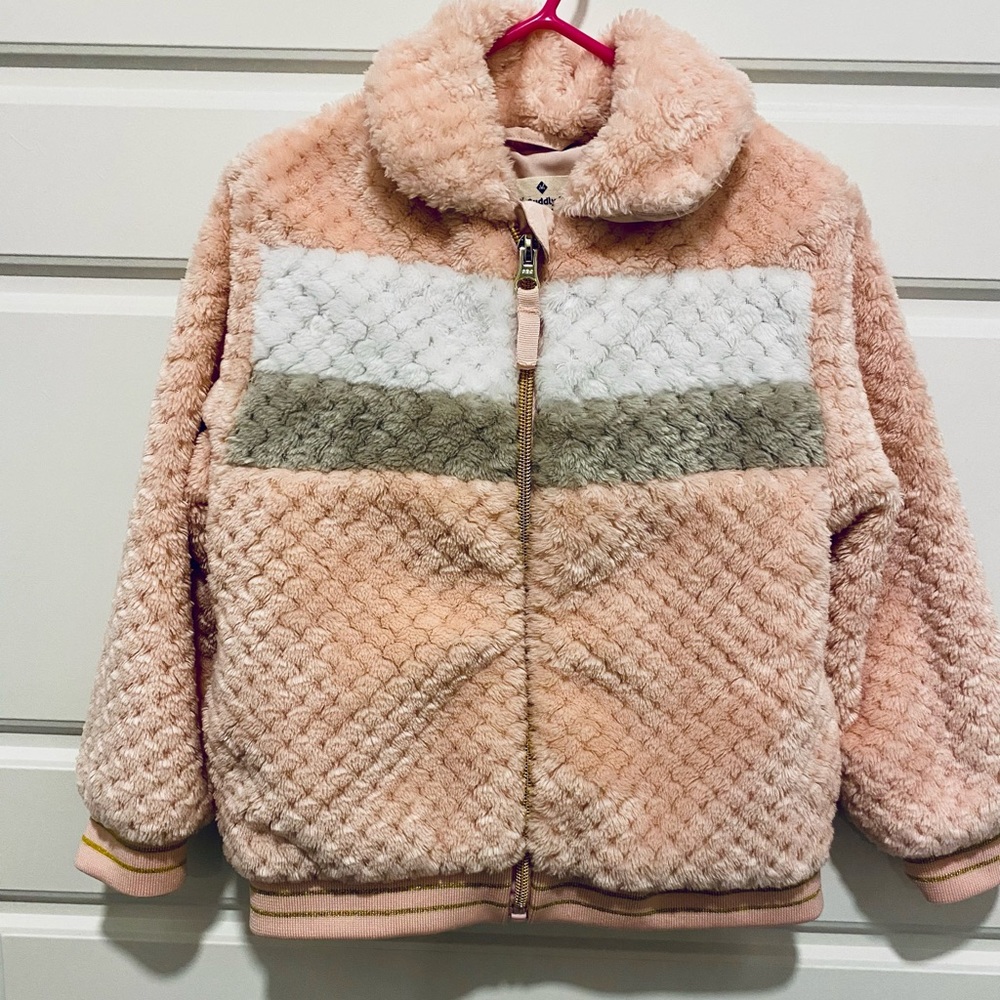 Faux Fur Jacket Bomber sz 4T